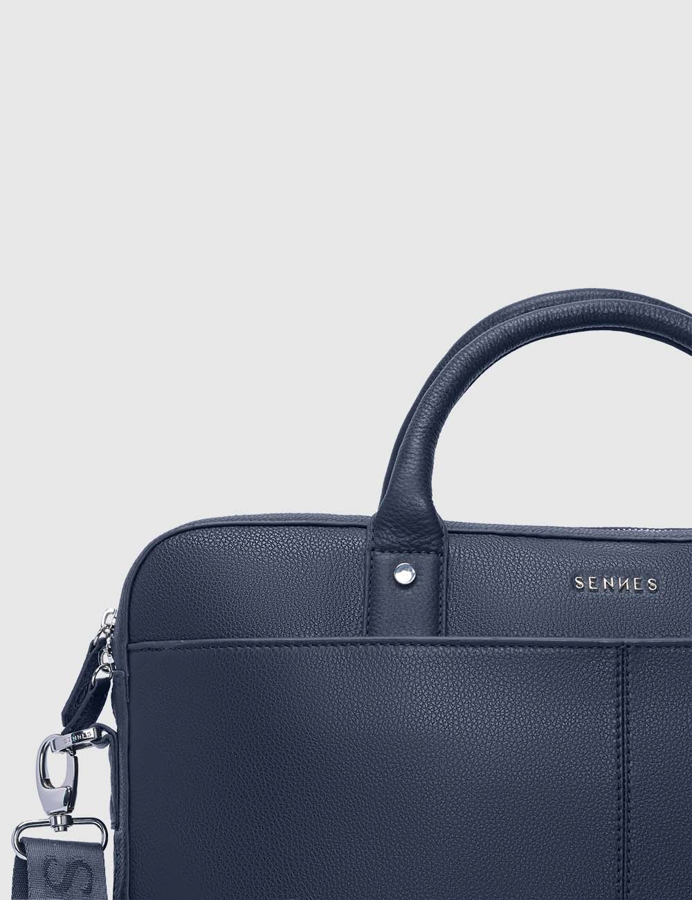 Signorile Laptop Bag, Navy, large, image 7