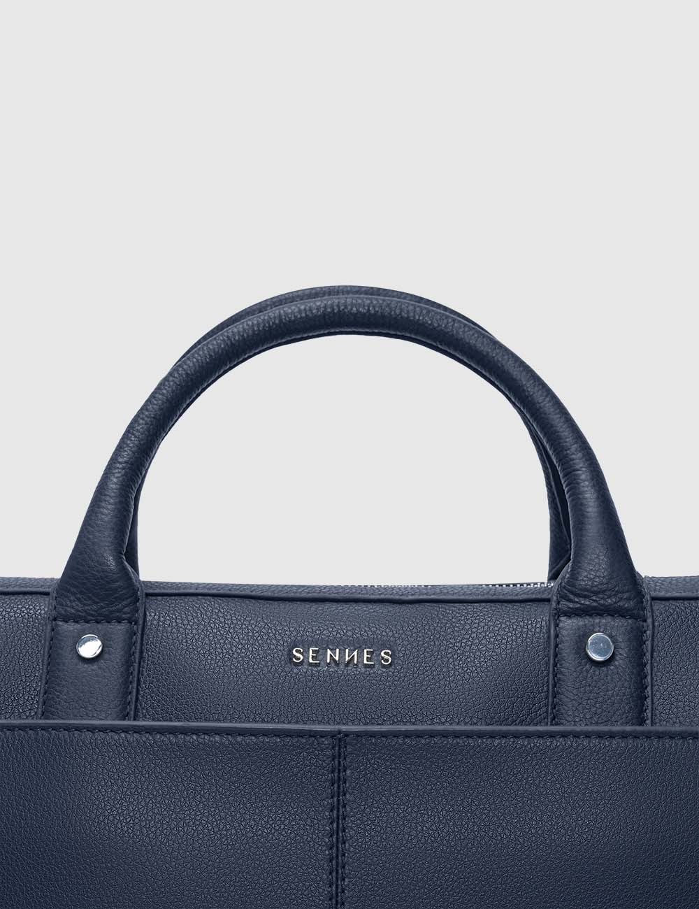 Signorile Laptop Bag, Navy, large, image 8