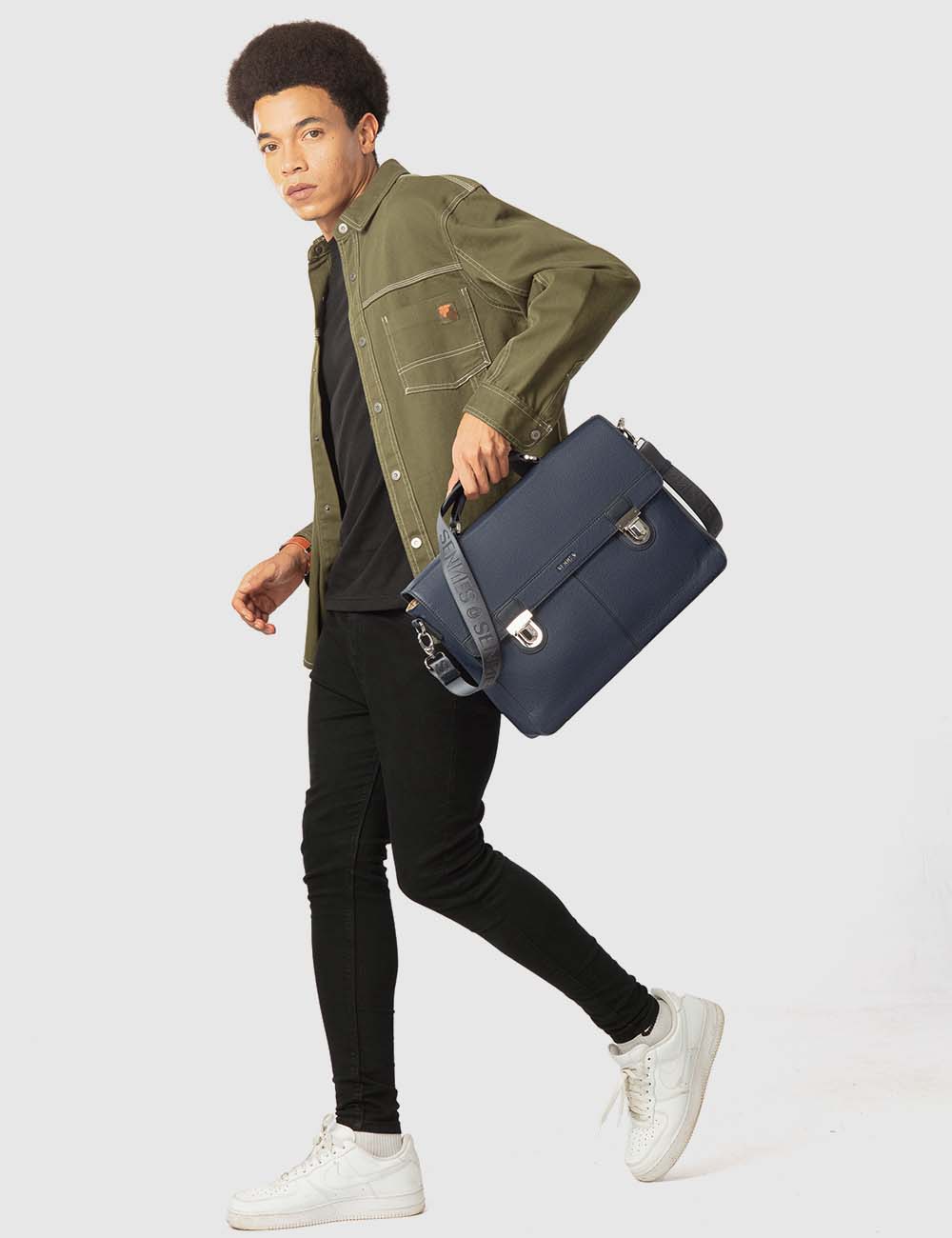 Maschile Laptop Bag, Navy, large, image 6