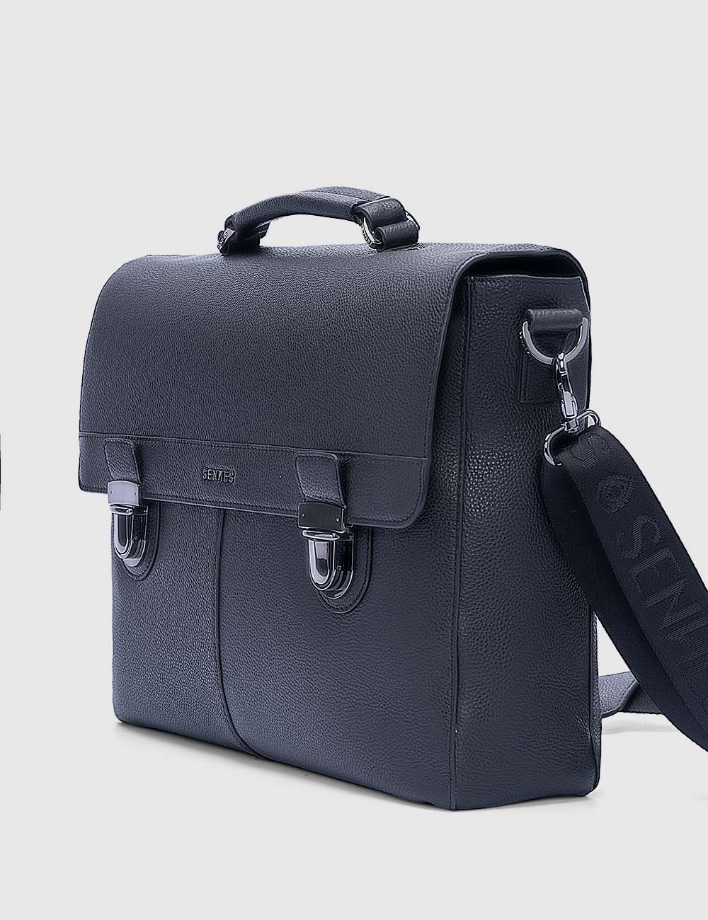 Maschile Laptop Bag, Black, large, image 2