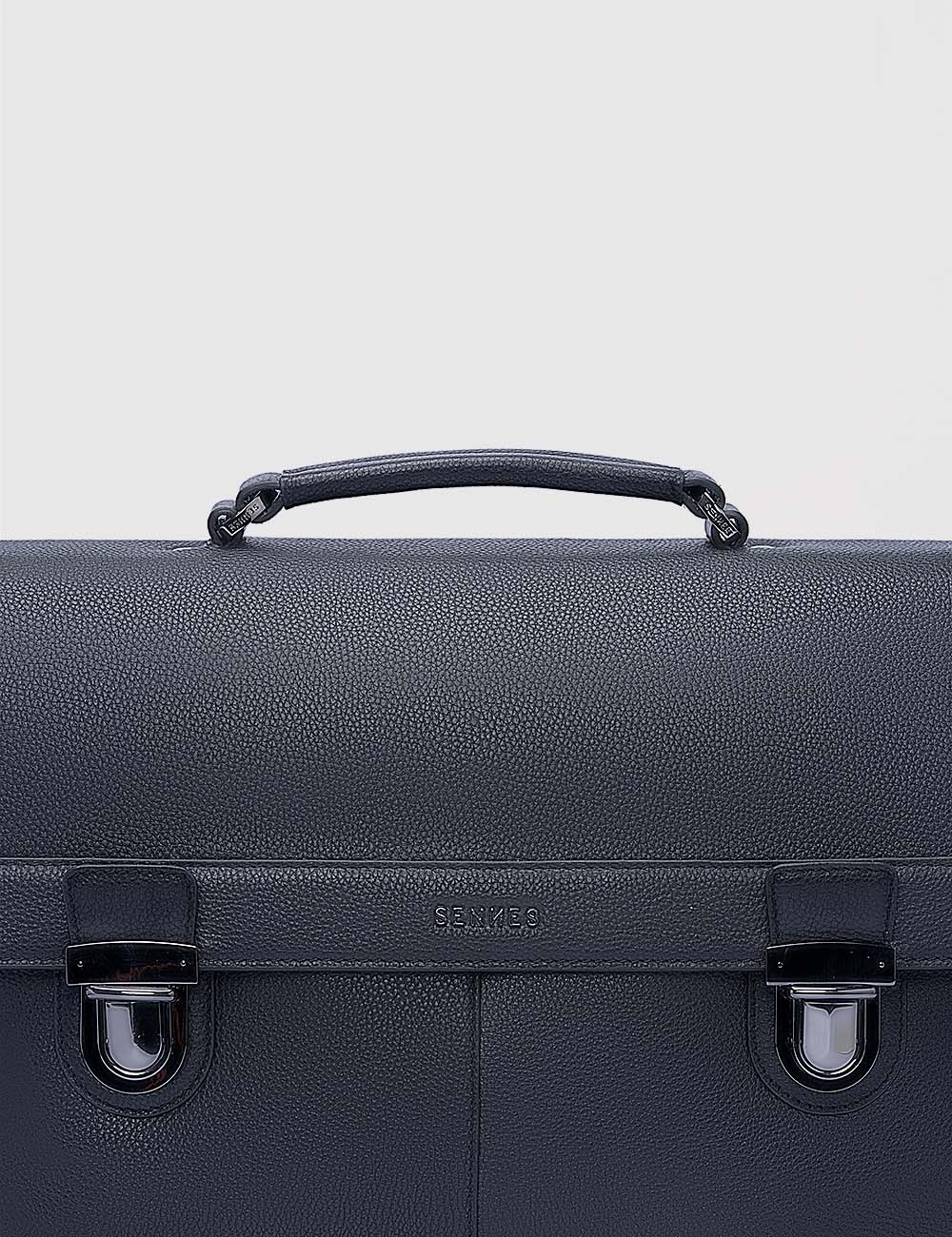 Maschile Laptop Bag, Black, large, image 6