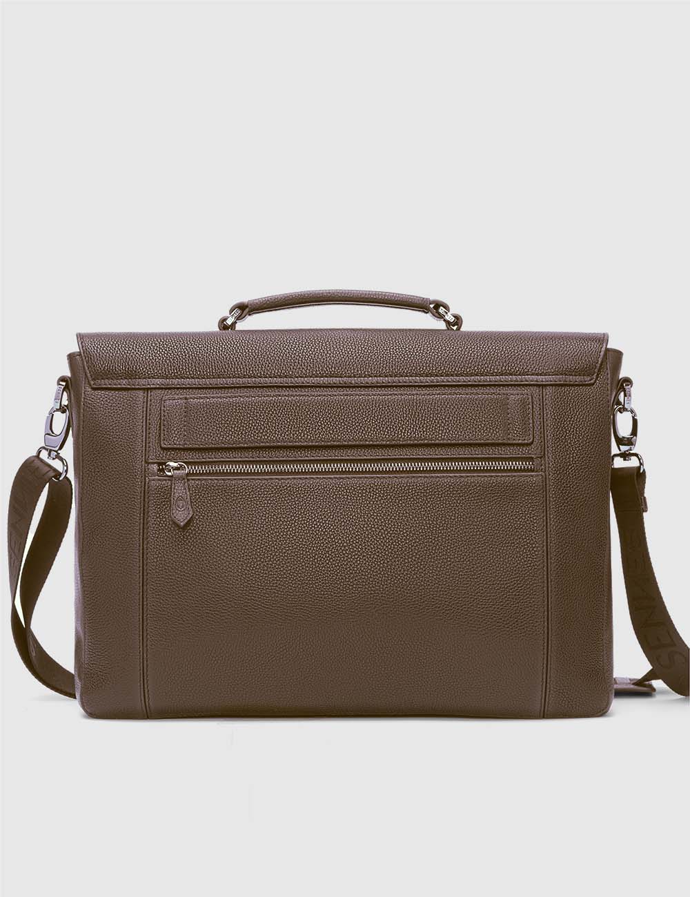 Maschile Laptop Bag, Brown, large, image 6