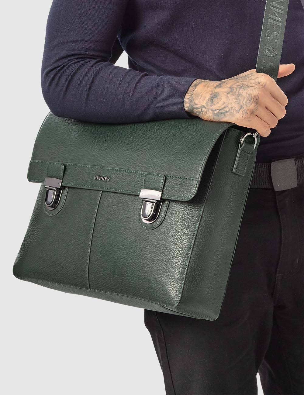 Maschile Laptop Bag, Green, large, image 5