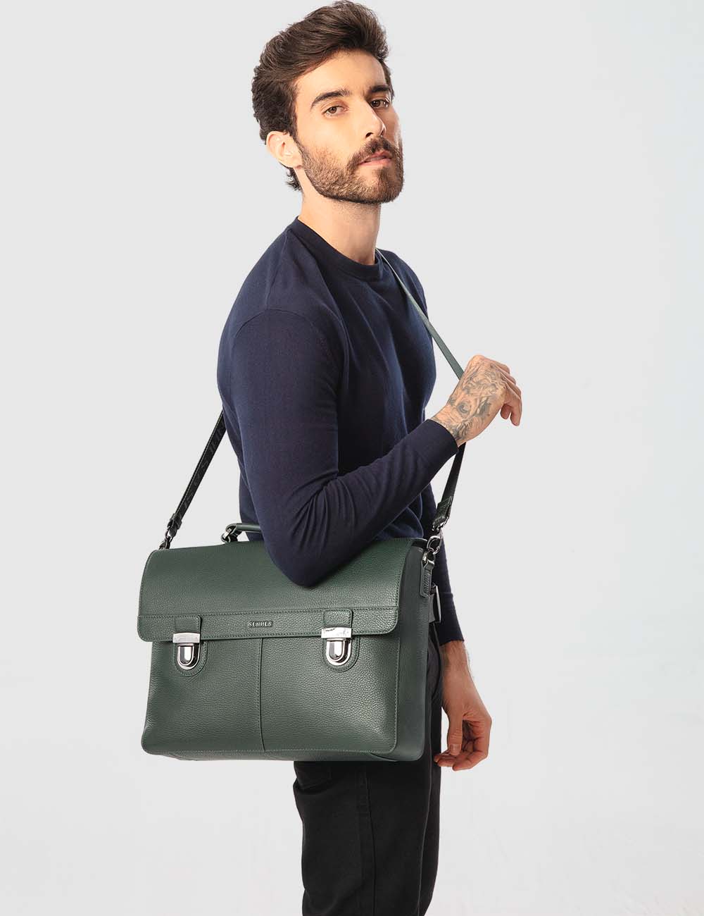 Maschile Laptop Bag, Green, large, image 6