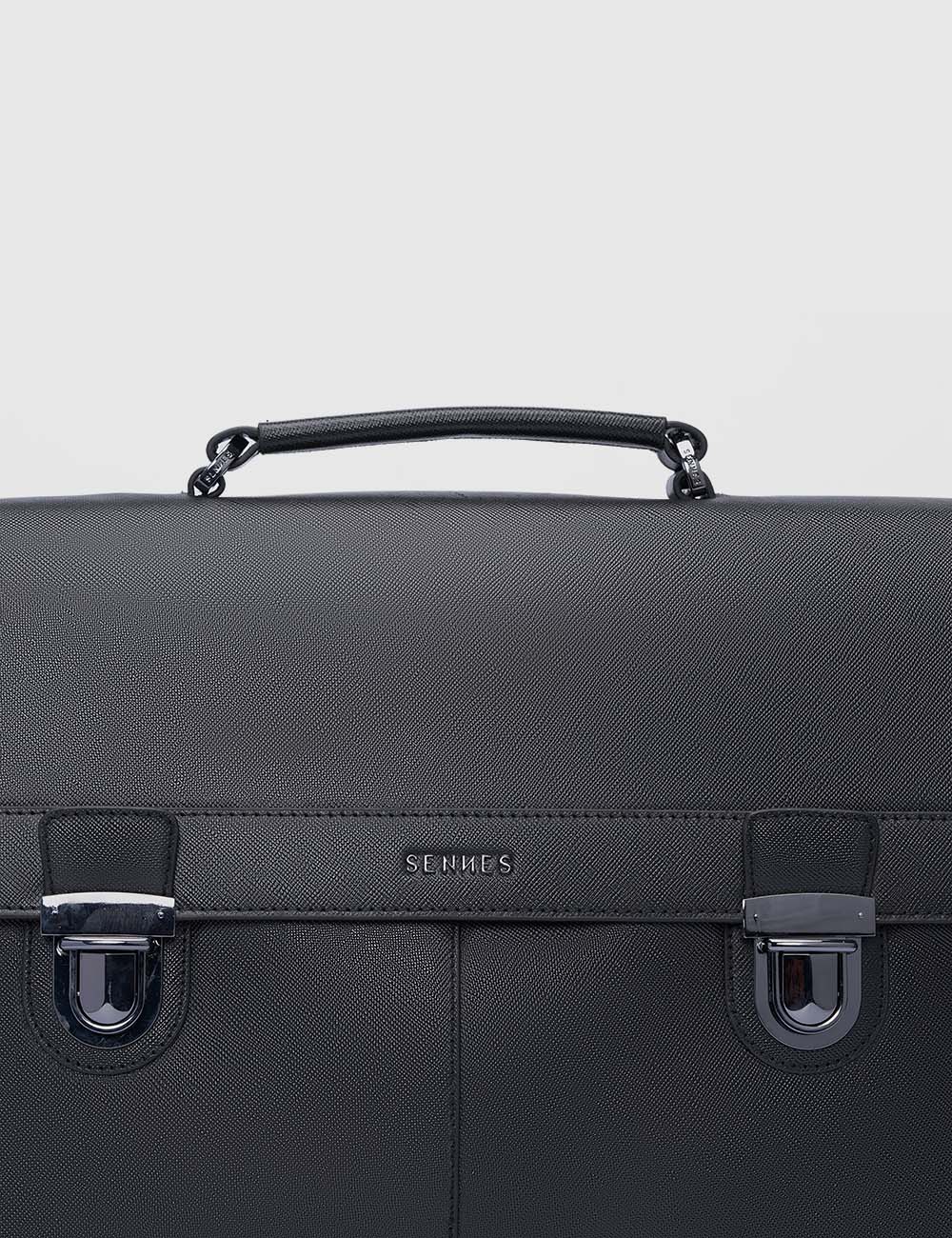 Maschile Laptop Bag, Saffaino Black, large, image 5