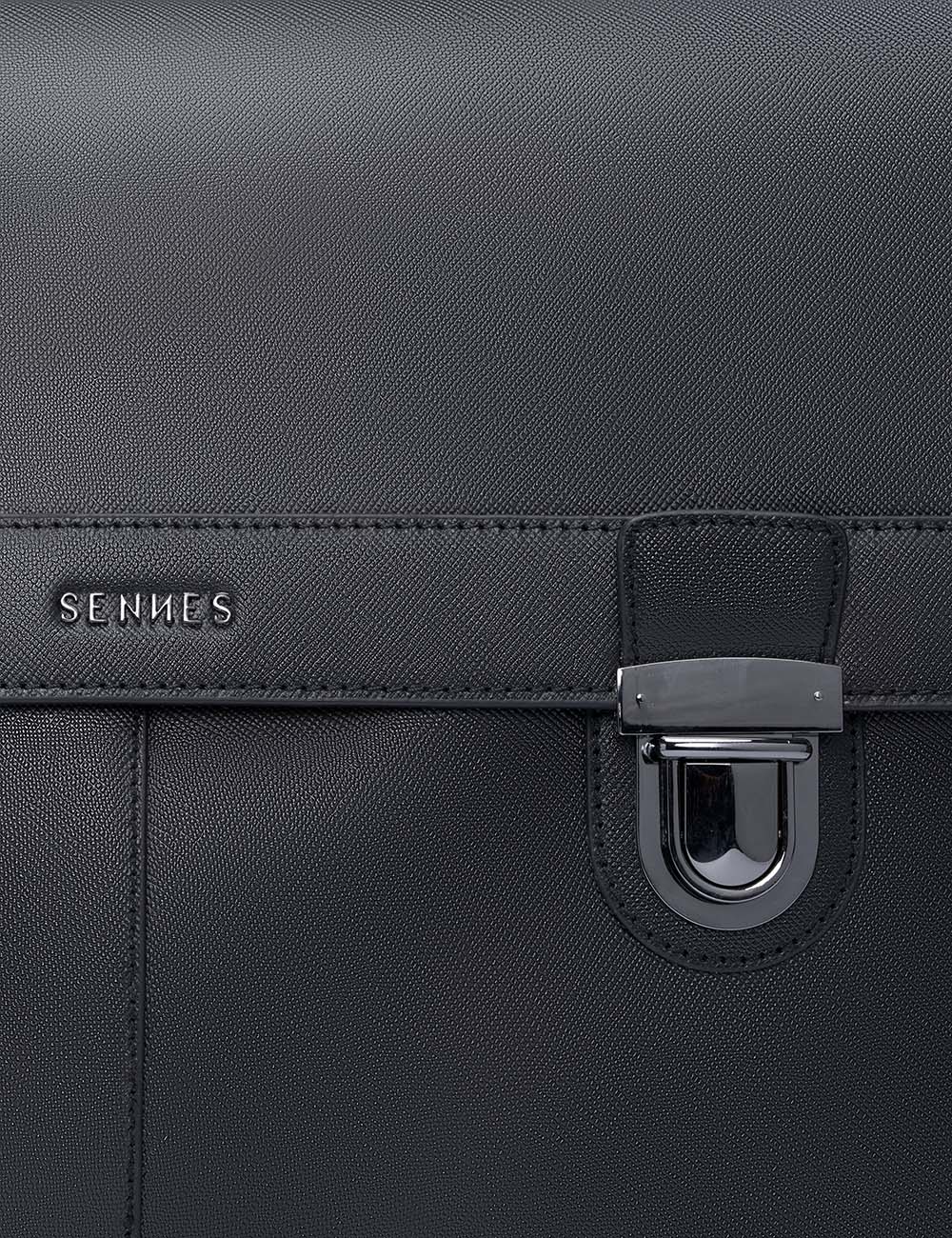 Maschile Laptop Bag, Saffaino Black, large, image 8