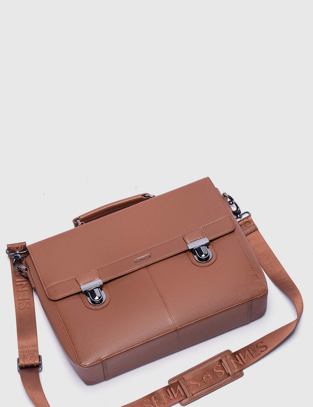 Maschile Laptop Bag, Cognac, large, image 10
