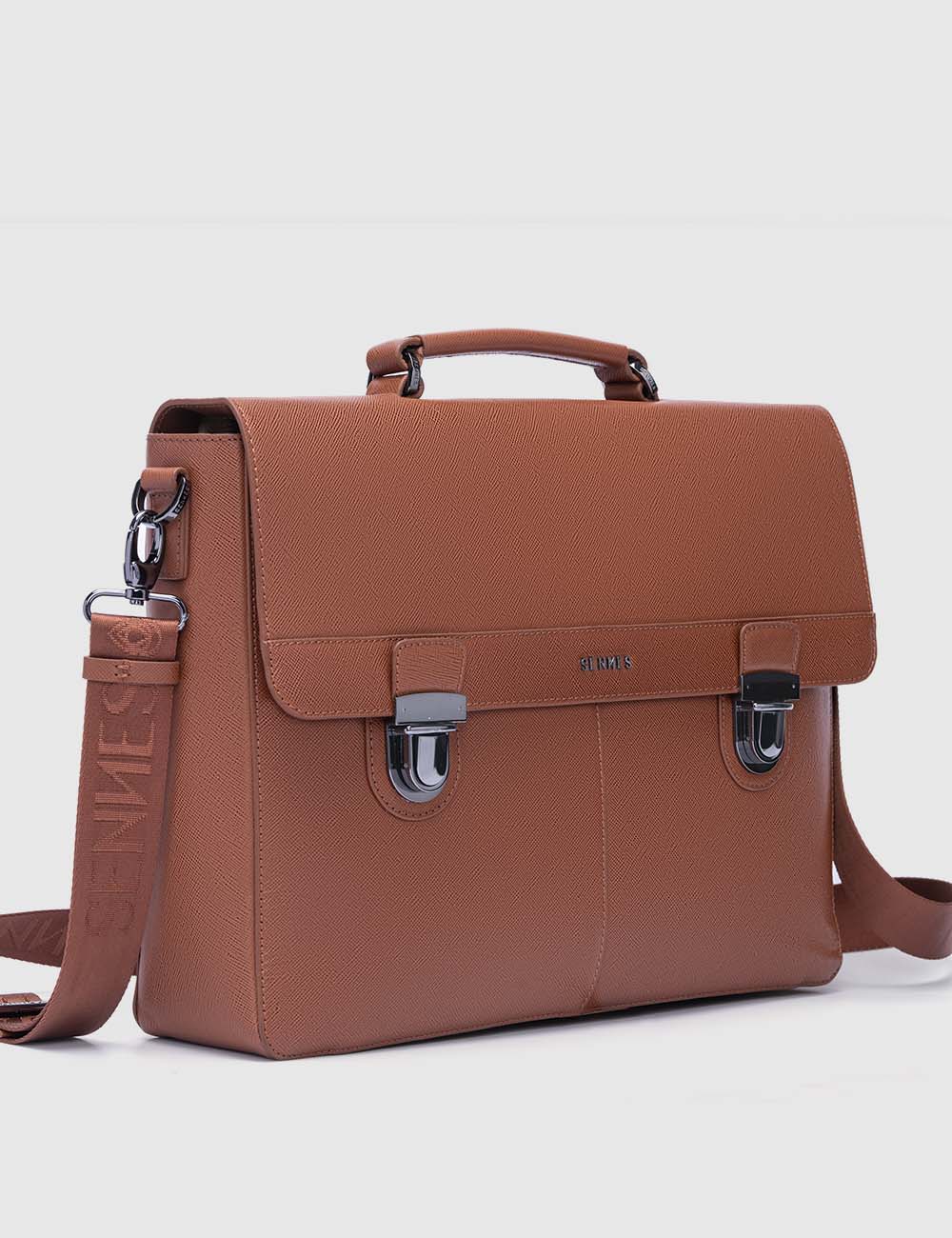 Maschile Laptop Bag, Cognac, large, image 4