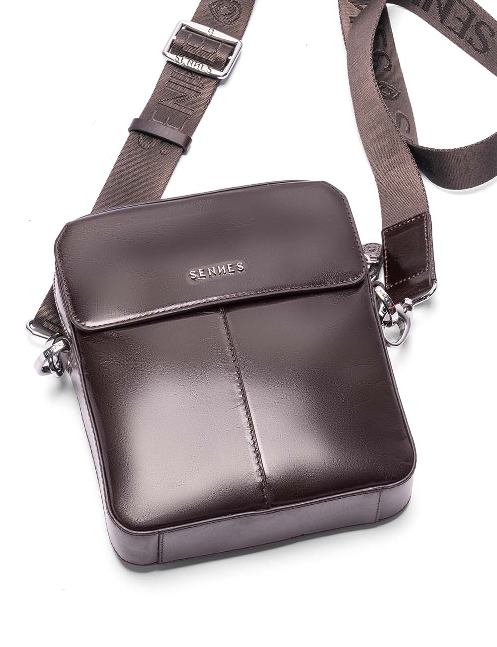 Virtuoso Messenger Bag, Brooklyn Brown, large, image 6