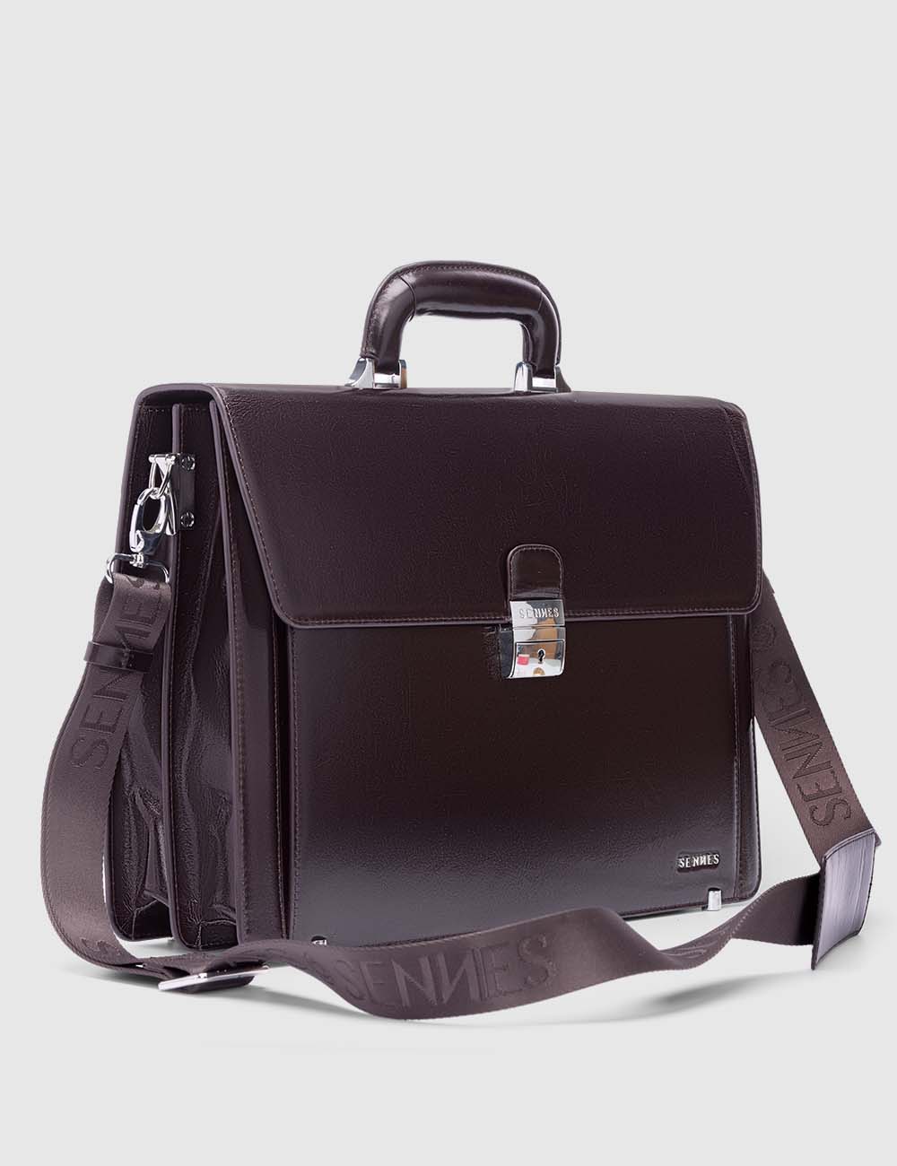 Eterno Laptop Bag, Brooklyn Brown, large, image 2