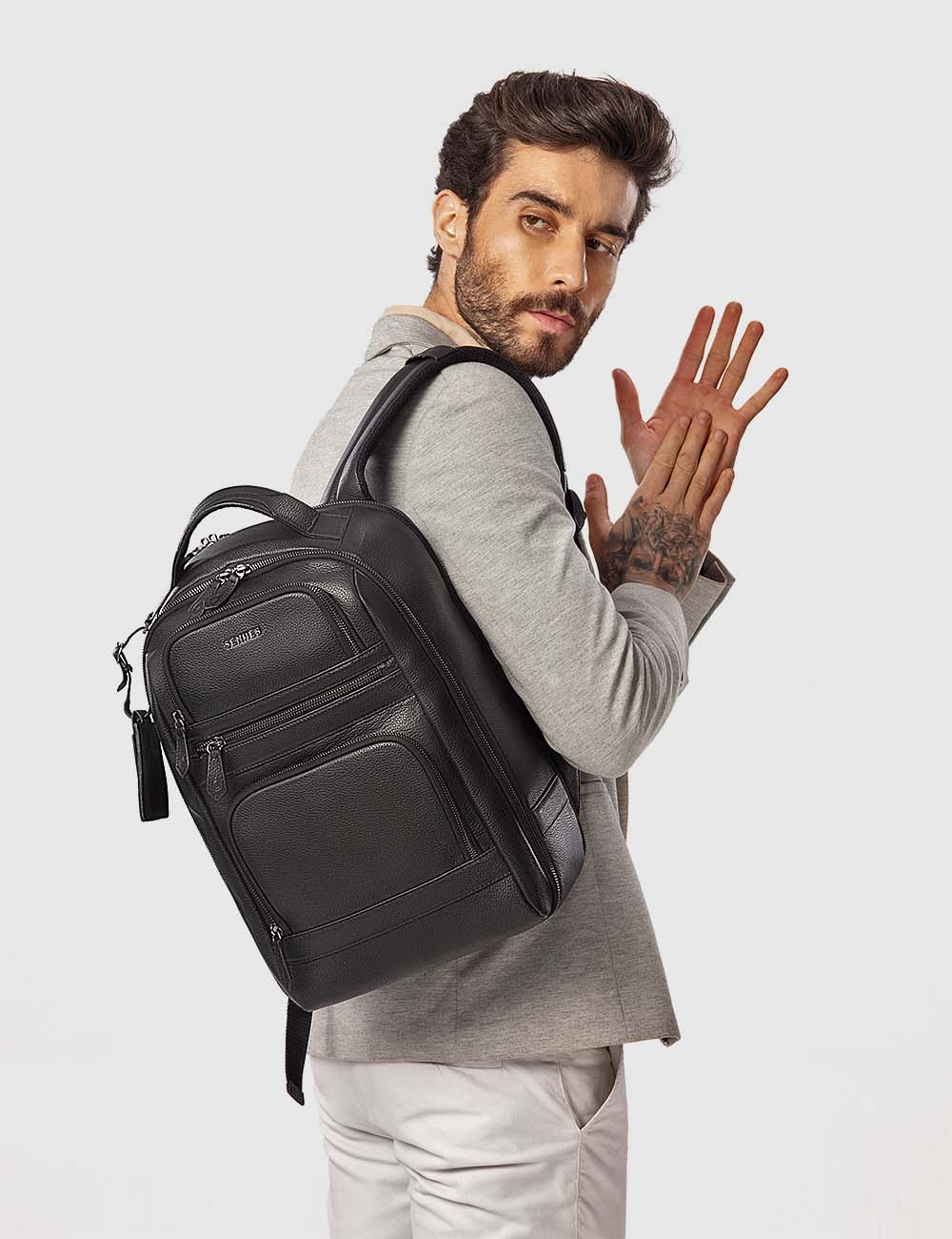 Carismatico Backpack, Black, large, image 3