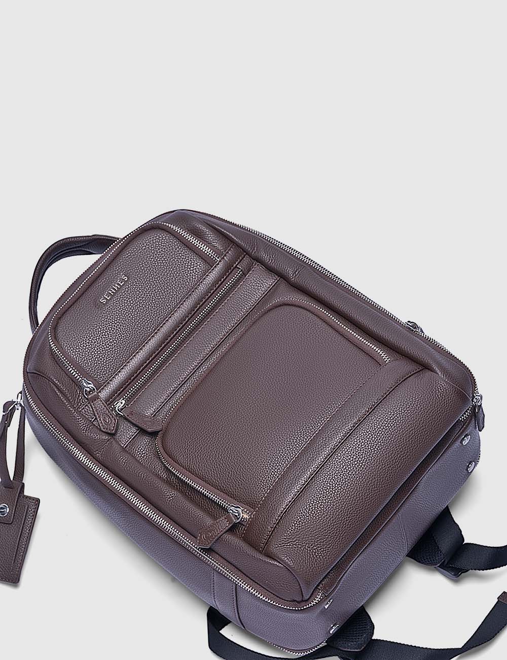 Carismatico Backpack, Dark Brown, large, image 8