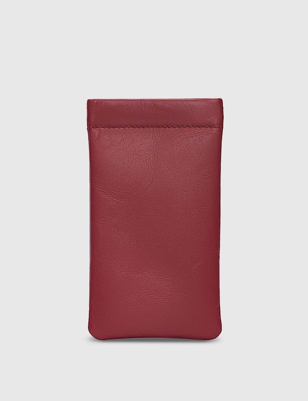 Spectacle Case, Nappa Red, large, image 2