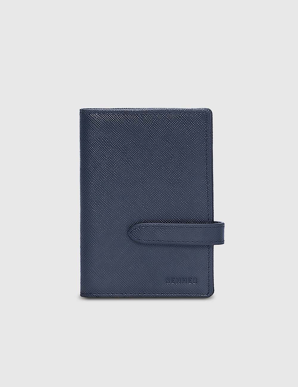 Passport Cover, Navy, large, image 1