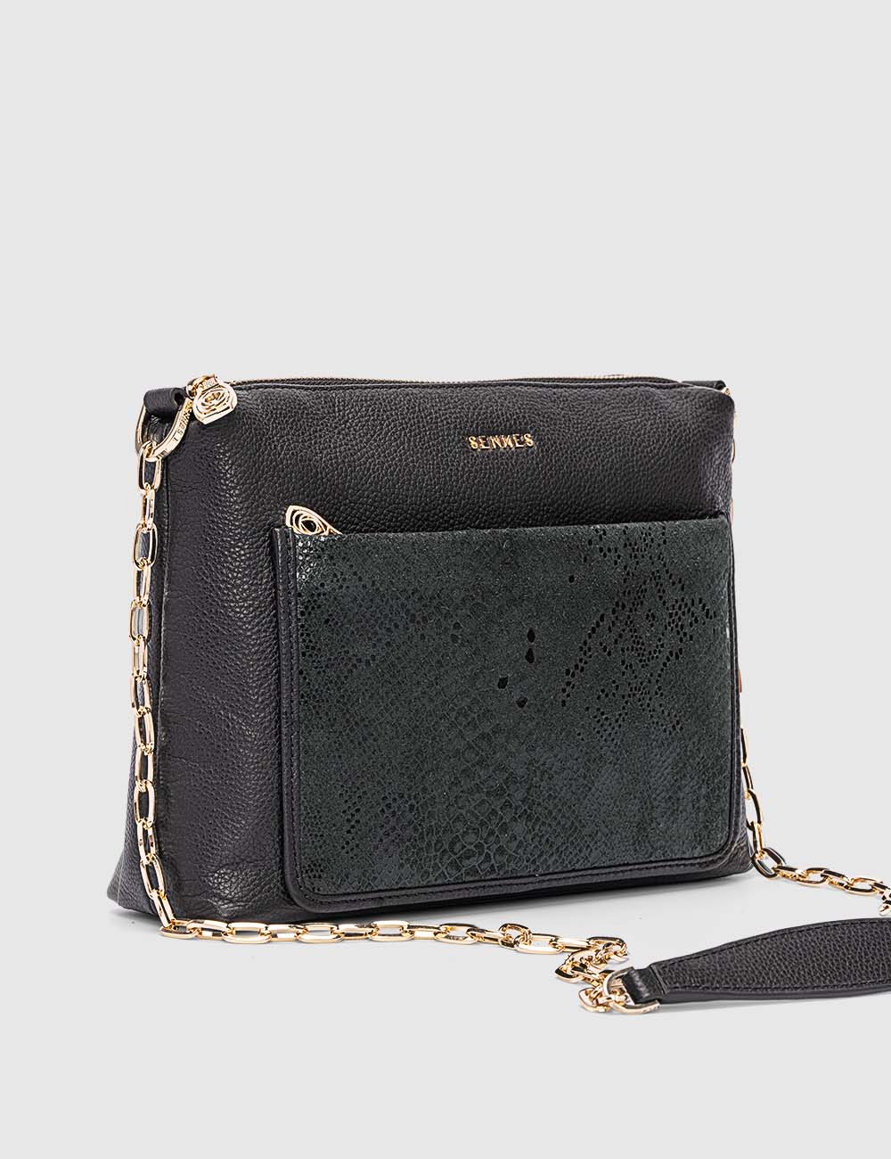 Aria Sling Bag, Black, large, image 4