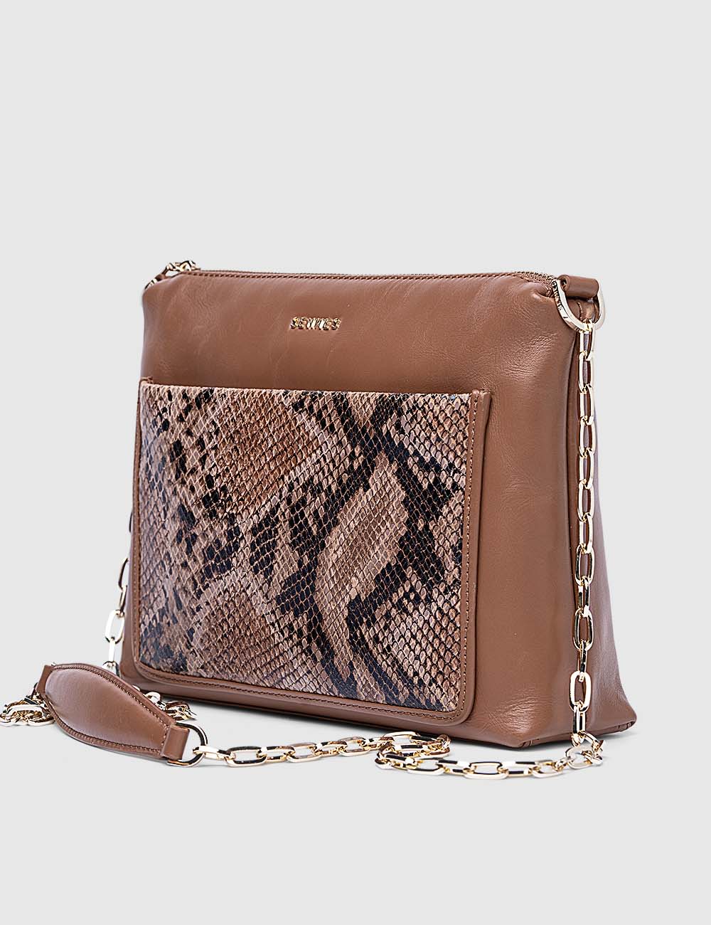 Aria Sling Bag, Cognac, large, image 2