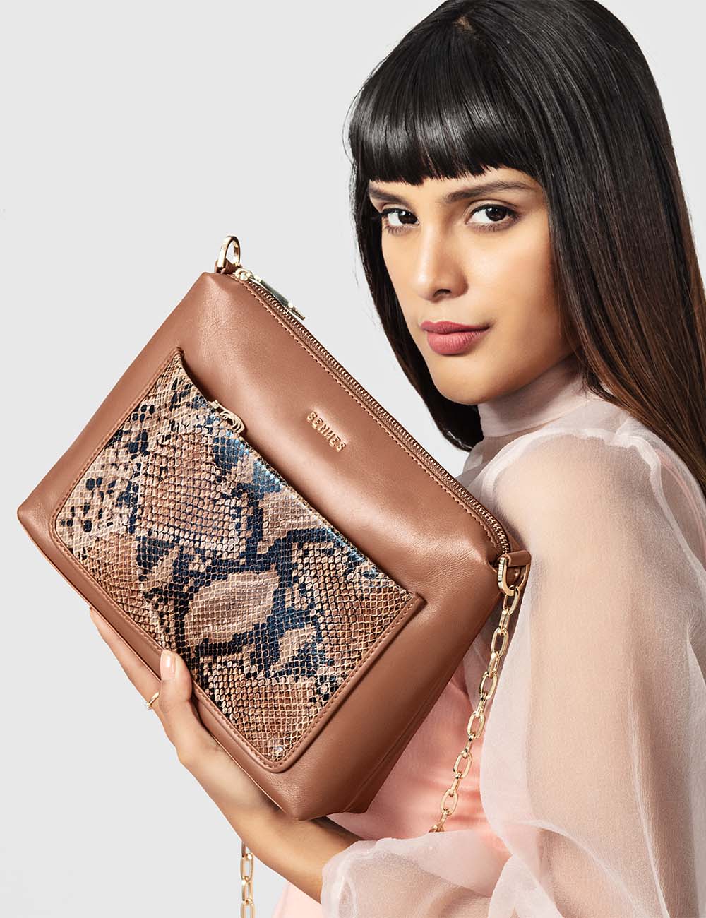 Aria Sling Bag, Cognac, large, image 5