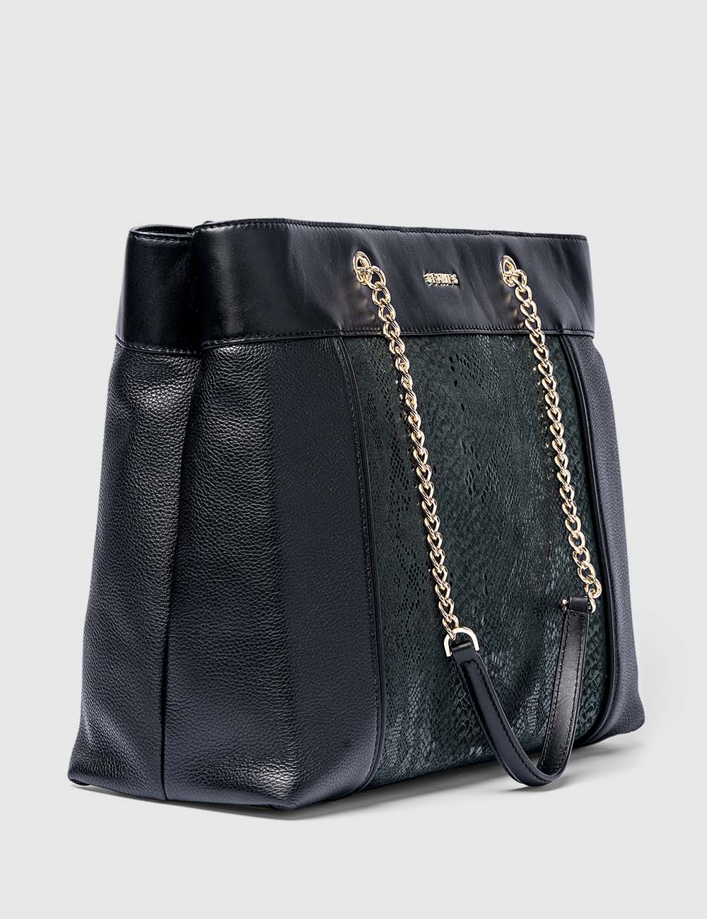 Grazioso Tote Bag, Etrograiny Black, large, image 4