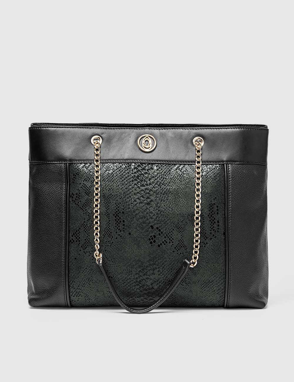 Grazioso Tote Bag, Etrograiny Black, large, image 6