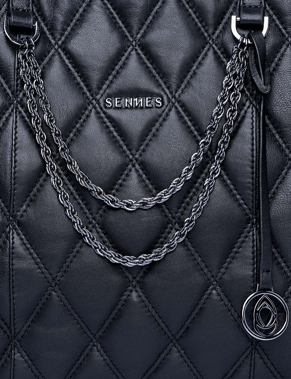 Grazia Tote Bag, Black, large, image 7