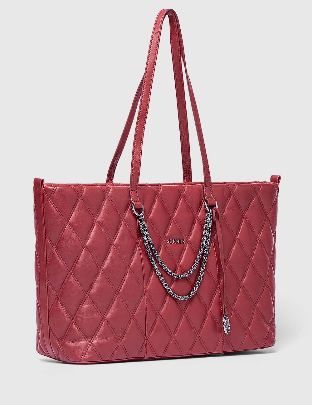 Grazia Tote Bag, Red, large, image 9