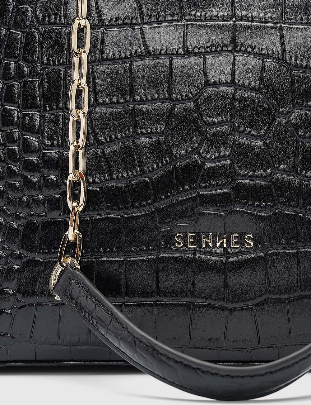 Elegante Tote Bag, Black, large, image 6