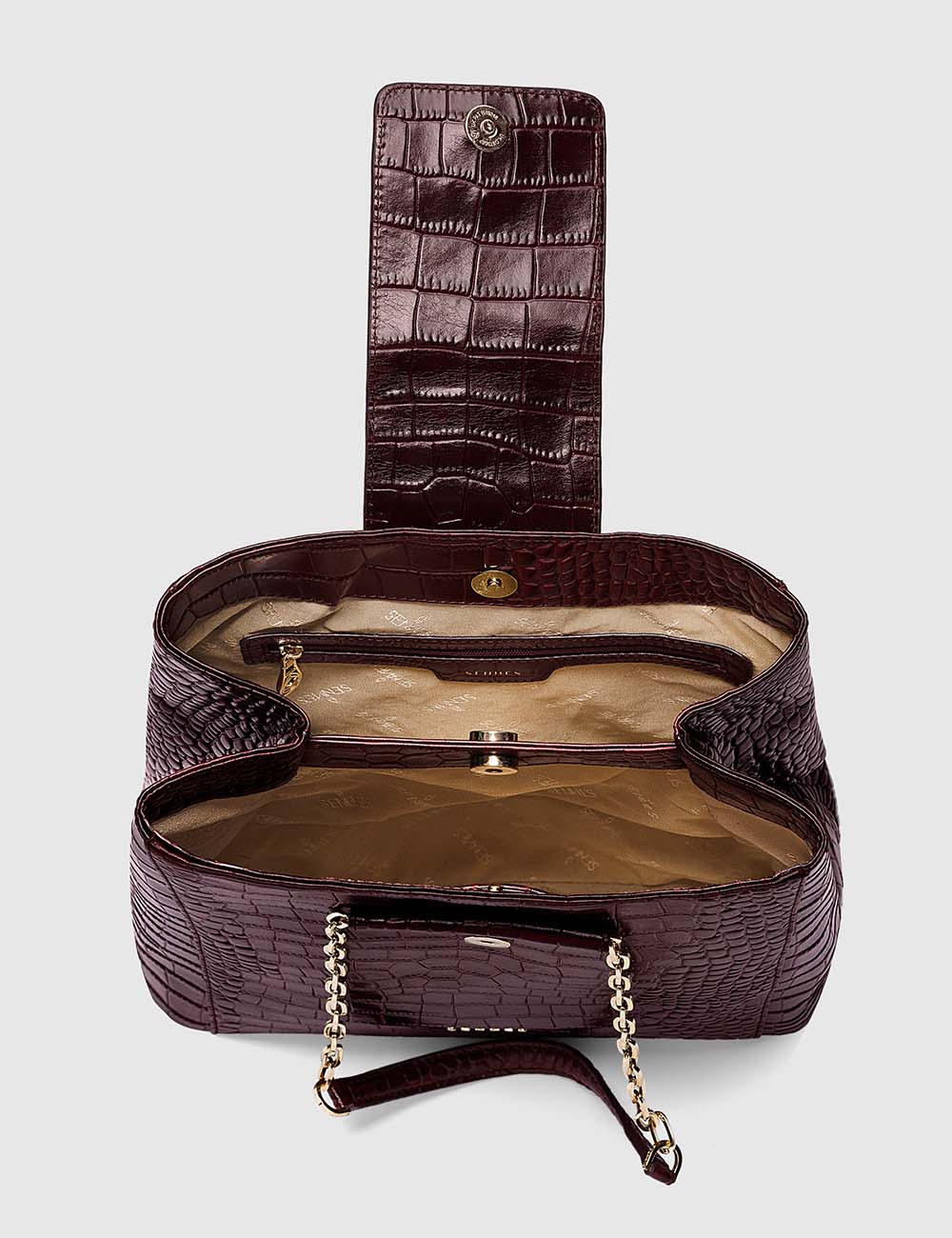 Elegante Tote Bag, Burgundy, large, image 7