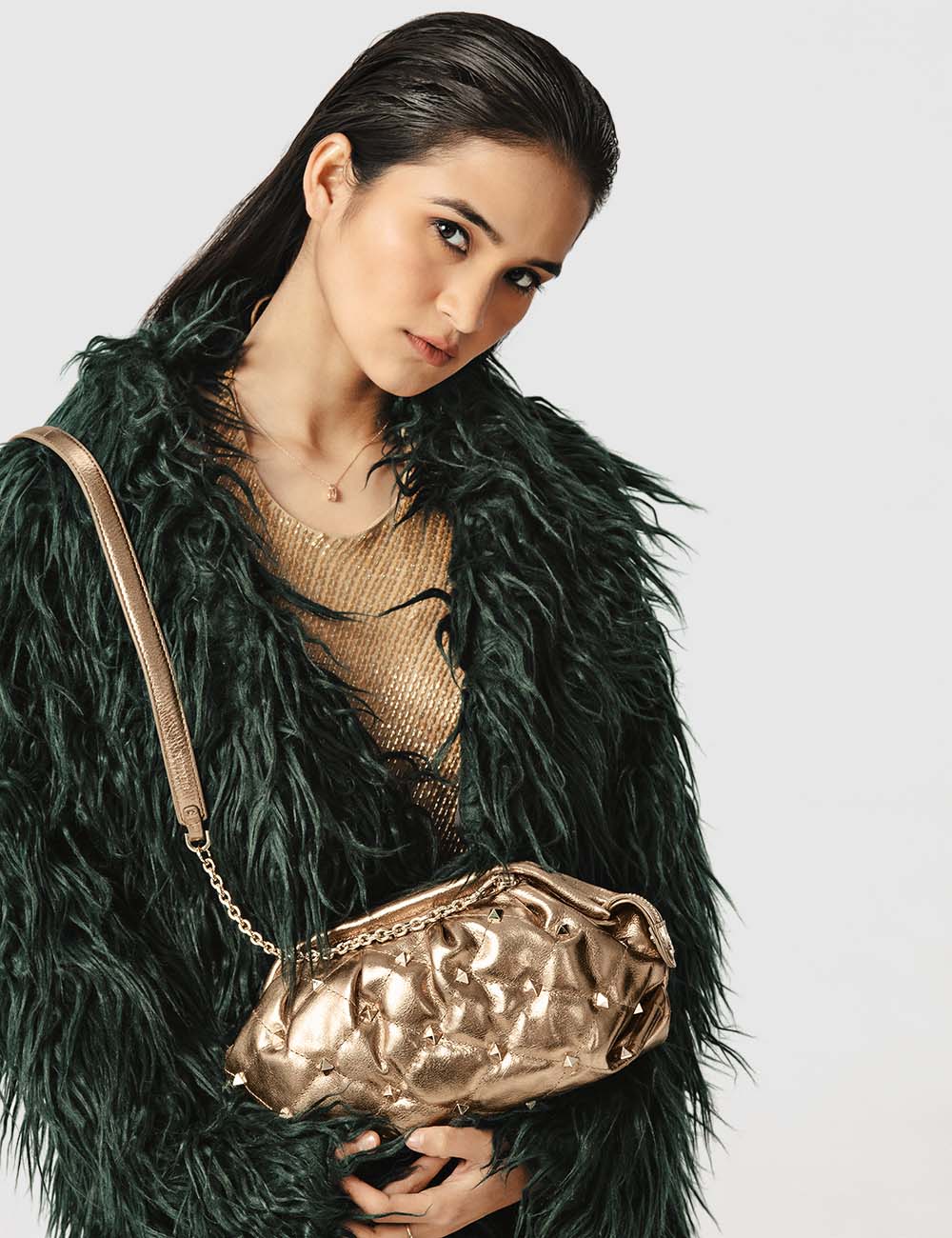 Fiesta Sling Bag, Gold, large, image 3