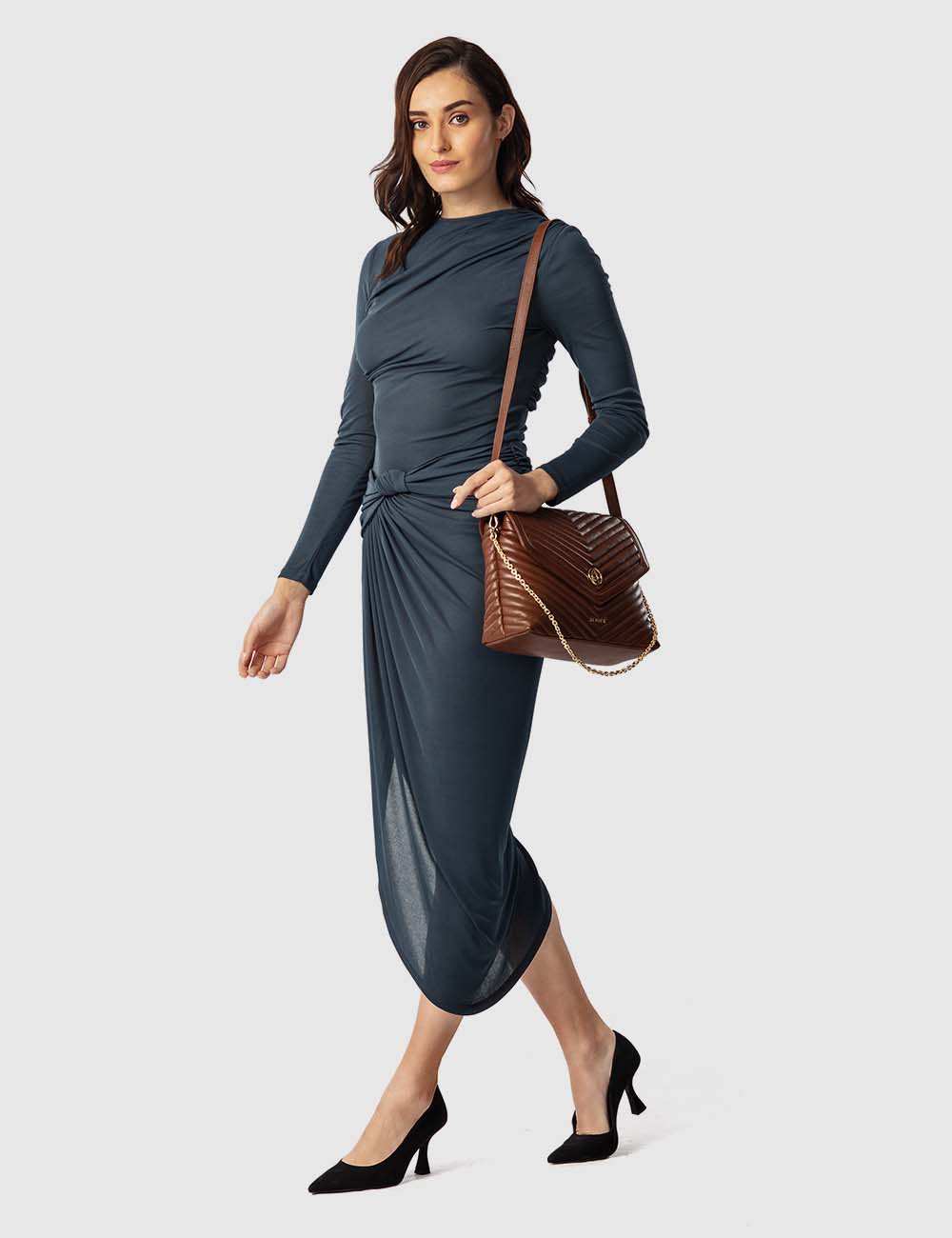 Dolce Sling Bag, Cognac, large, image 3