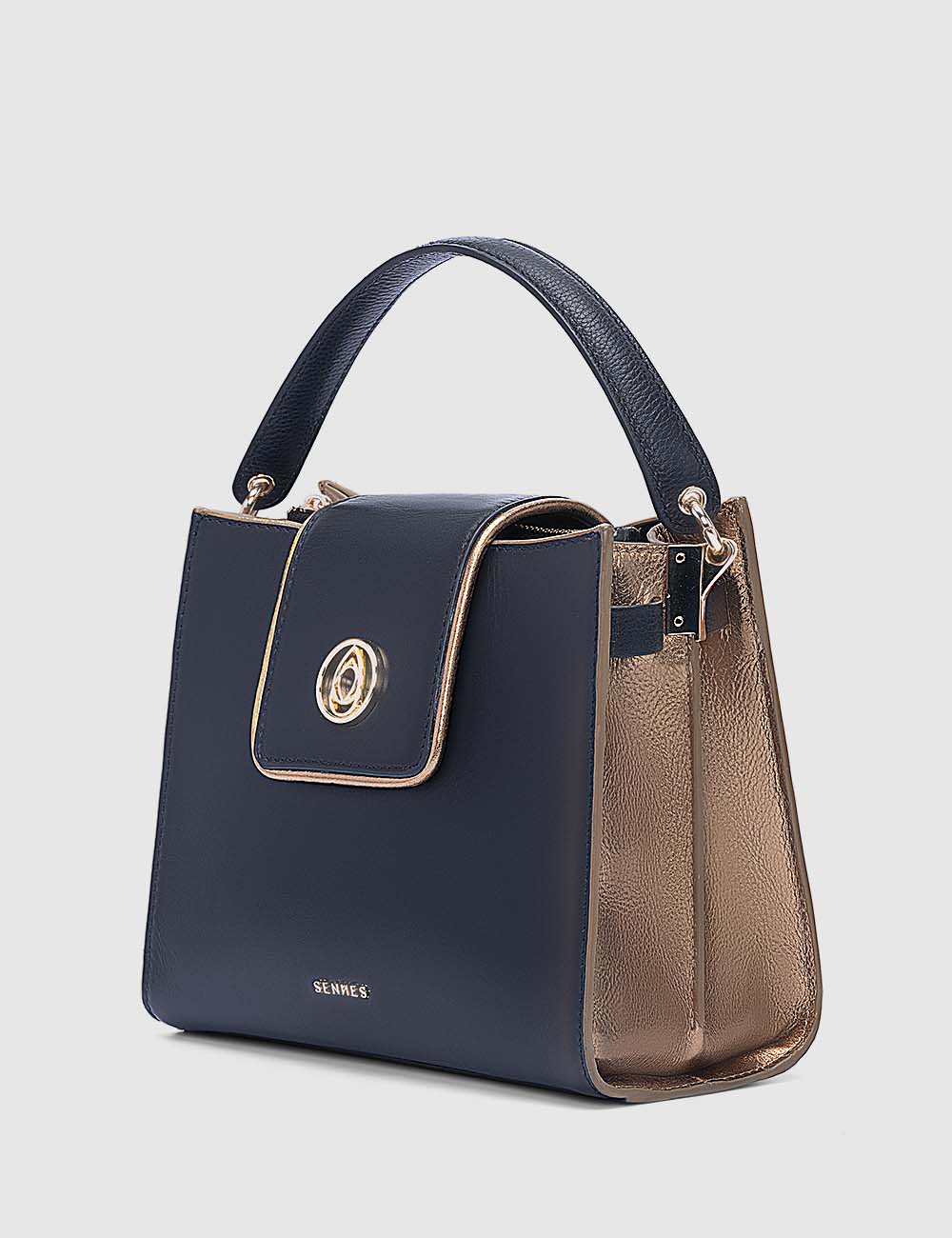 Charisma Handbag, Black & Gold, large, image 2