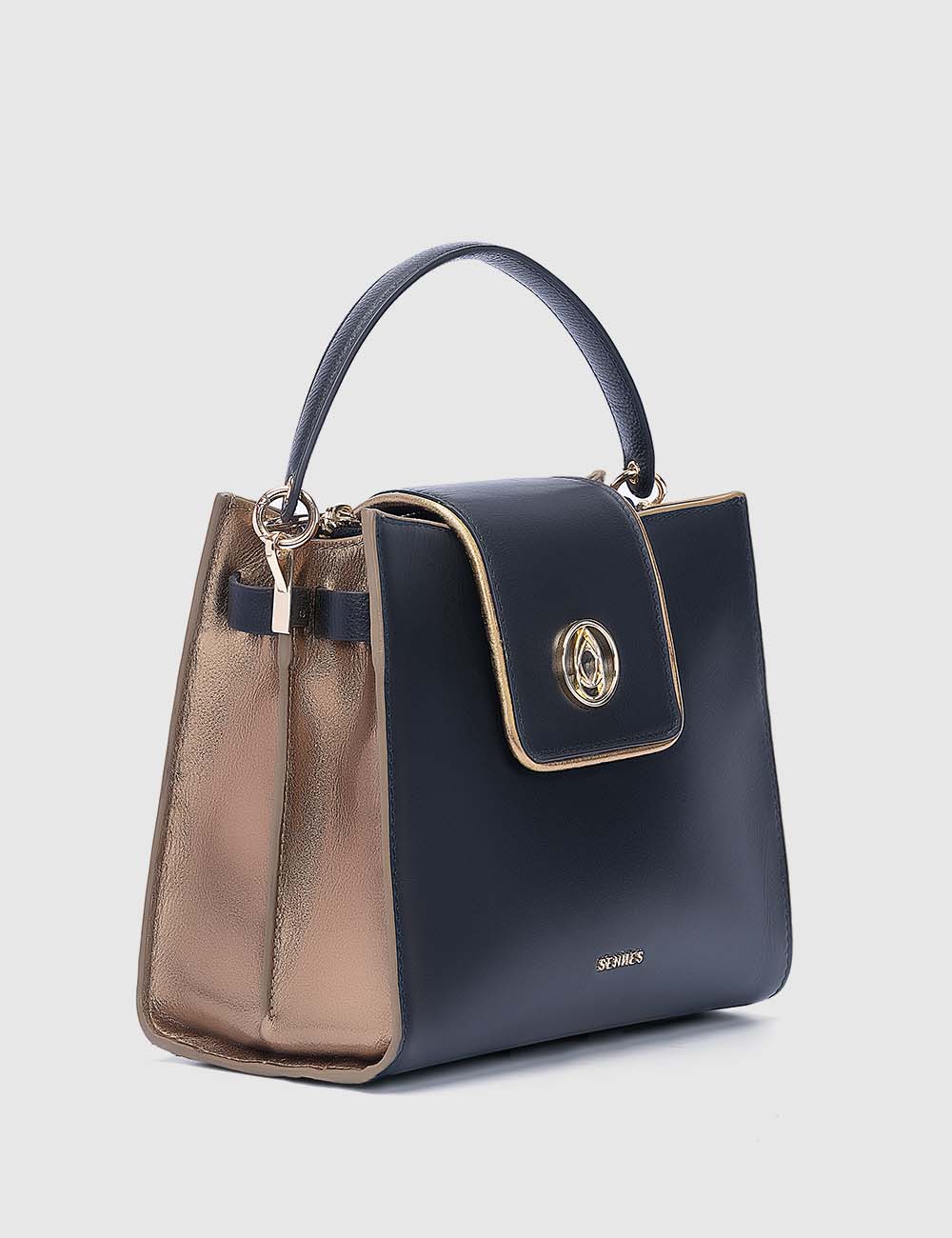 Charisma Handbag, Black & Gold, large, image 4