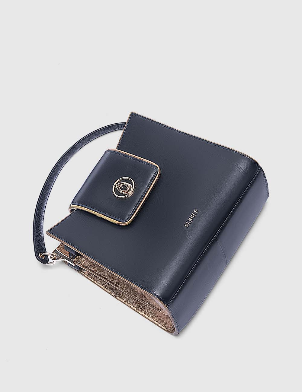 Charisma Handbag, Black & Gold, large, image 8