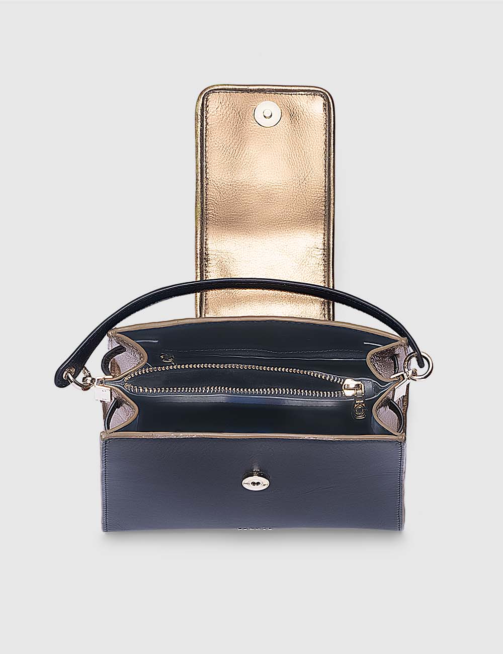 Charisma Handbag, Black & Gold, large, image 9