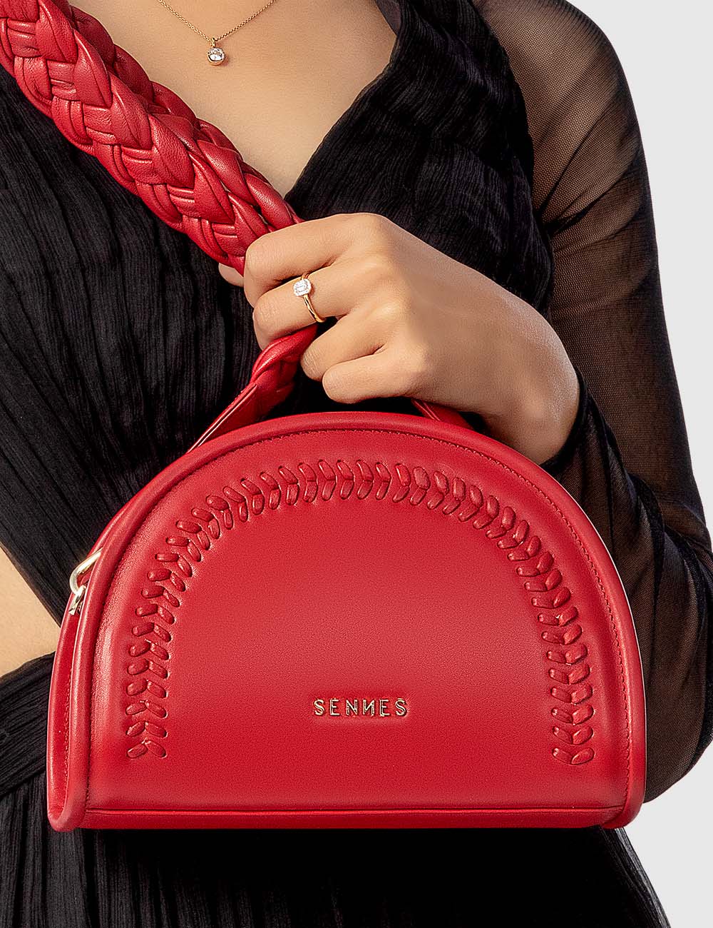 Bella Crossbody Bag, Red, large, image 5