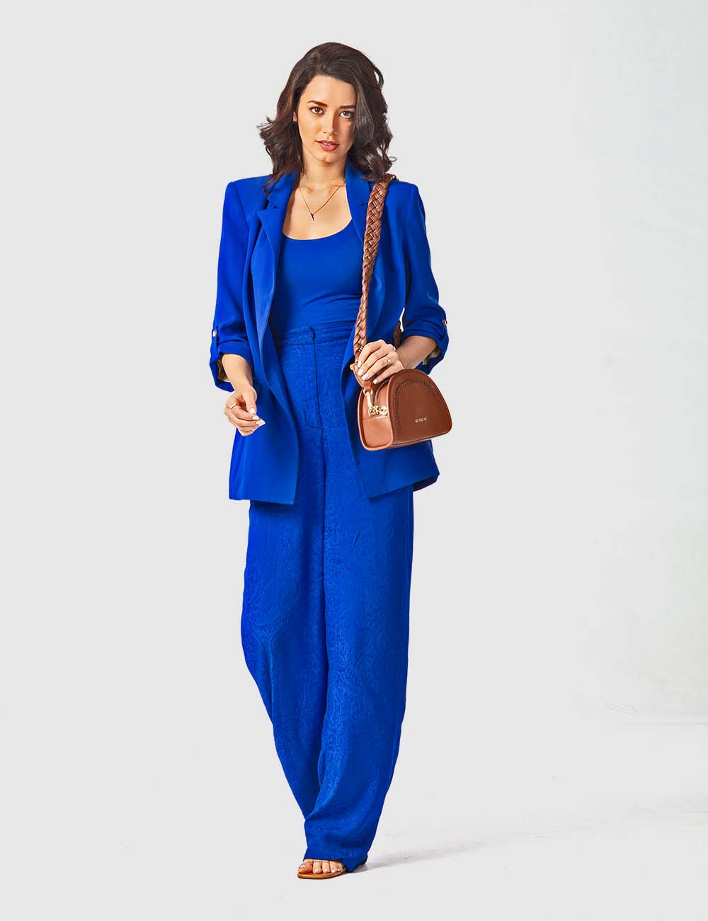 Bella Crossbody Bag, Cognac, large, image 3