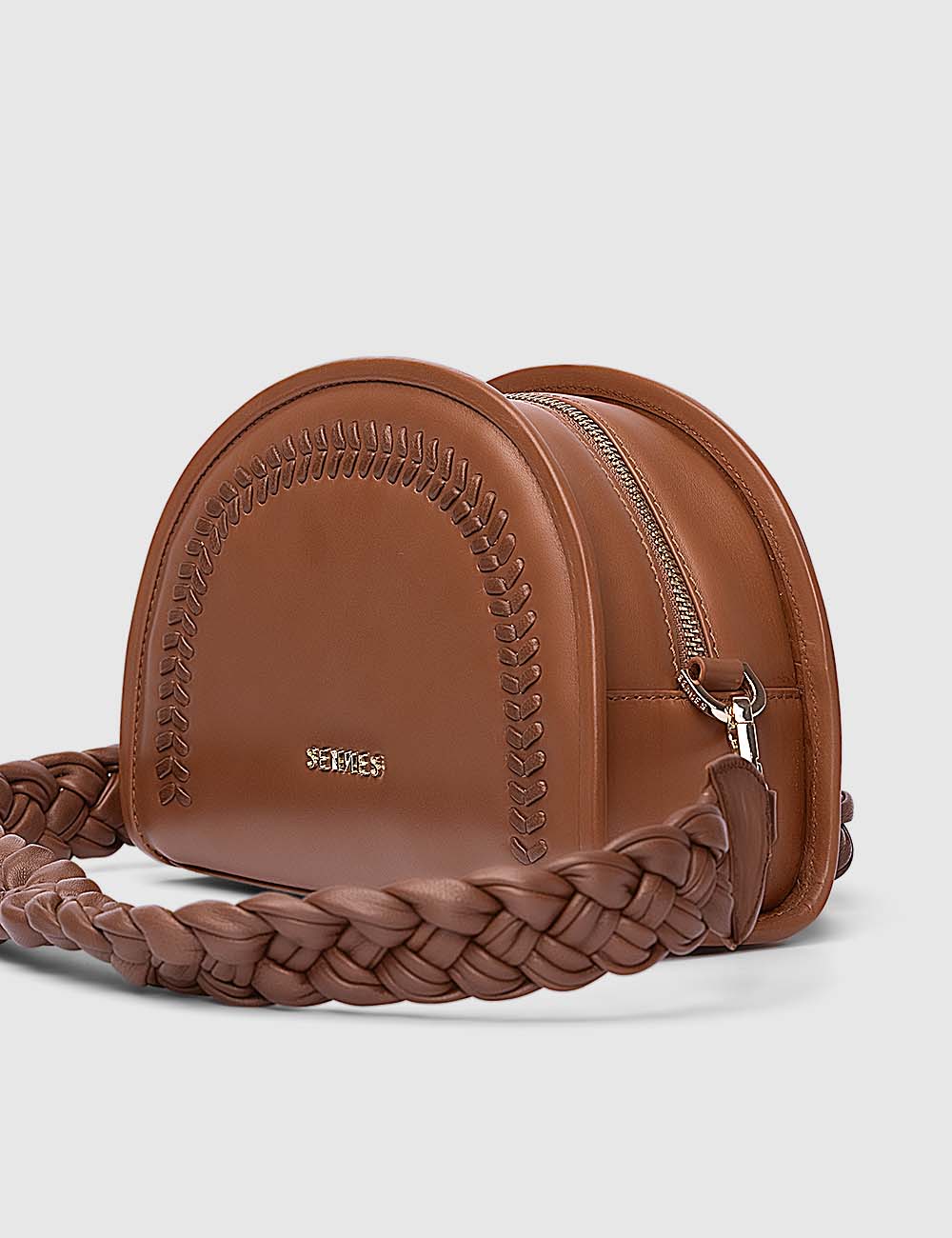 Bella Crossbody Bag, Cognac, large, image 4