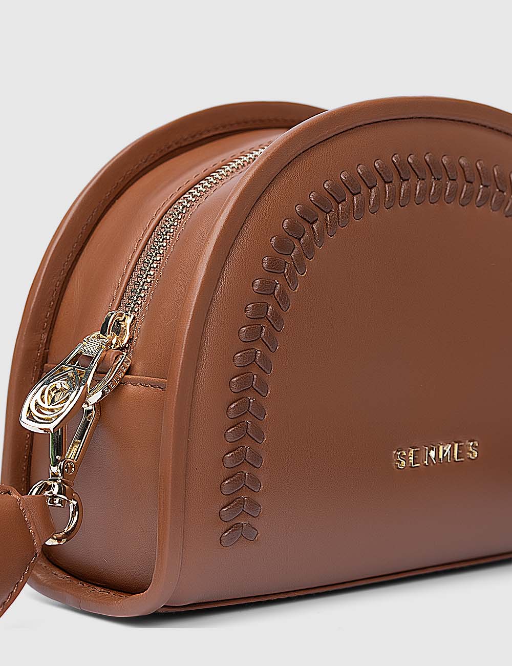 Bella Crossbody Bag, Cognac, large, image 7