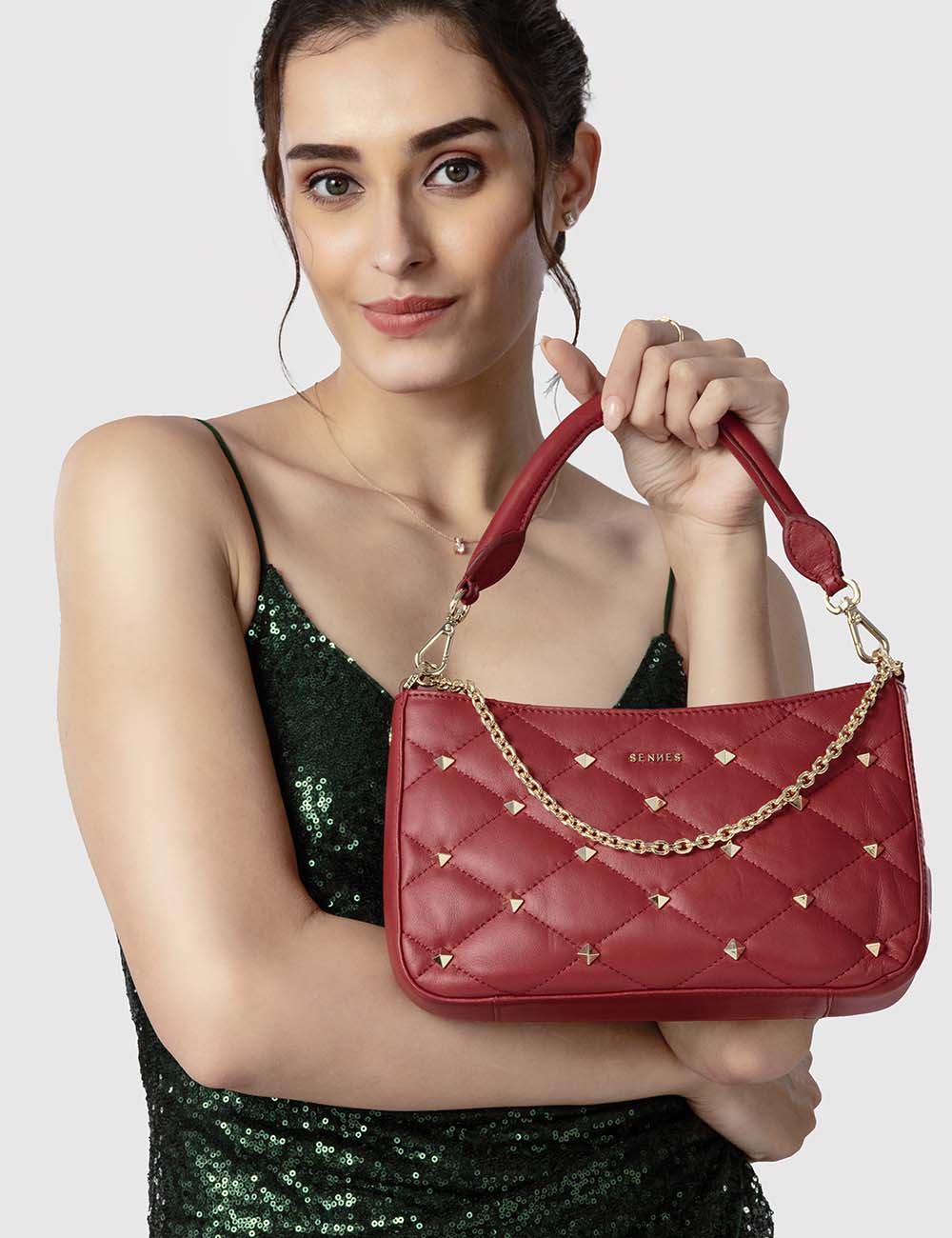 Amore Shoulder Bag, Red, large, image 5