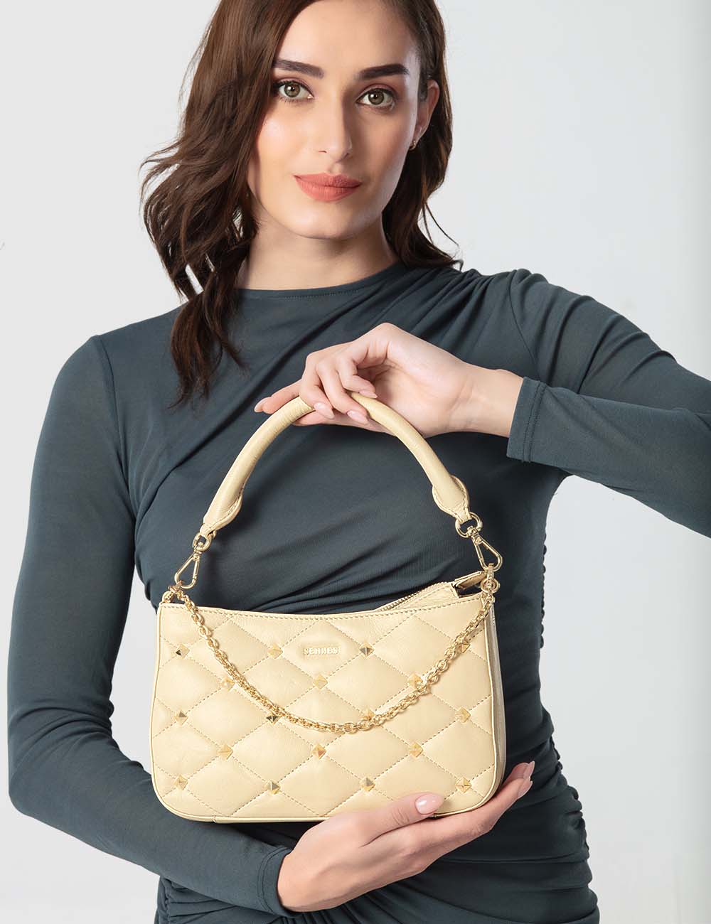 Amore Shoulder Bag, Ivory, large, image 5