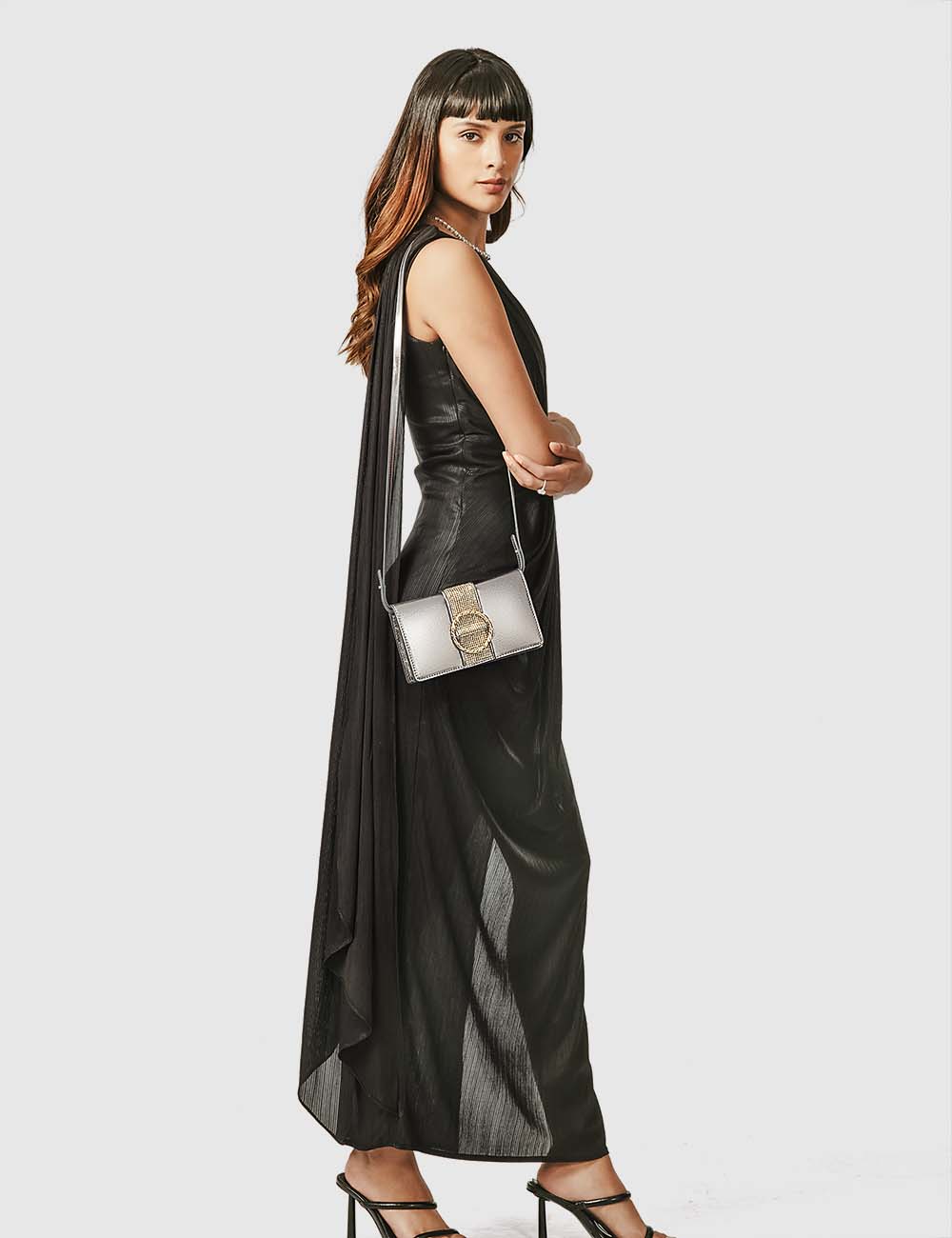 Unico Sling Bag, Silver, large, image 3