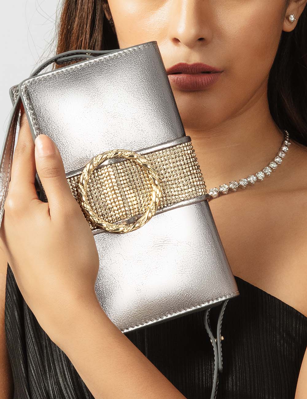 Unico Sling Bag, Silver, large, image 5