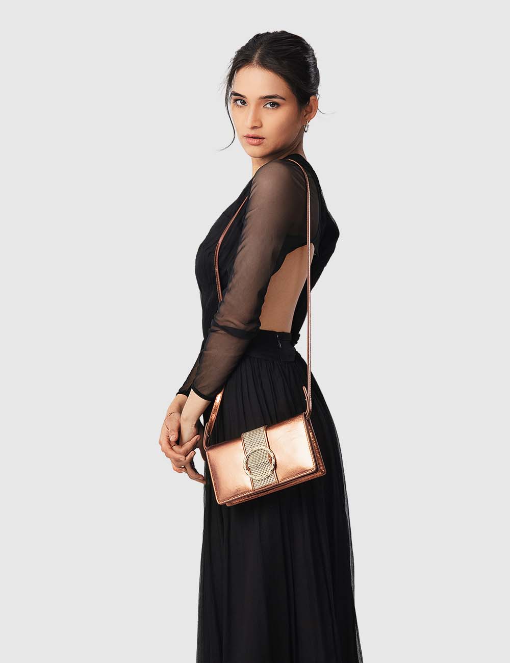 Unico Sling Bag, Metallic Copper, large, image 3