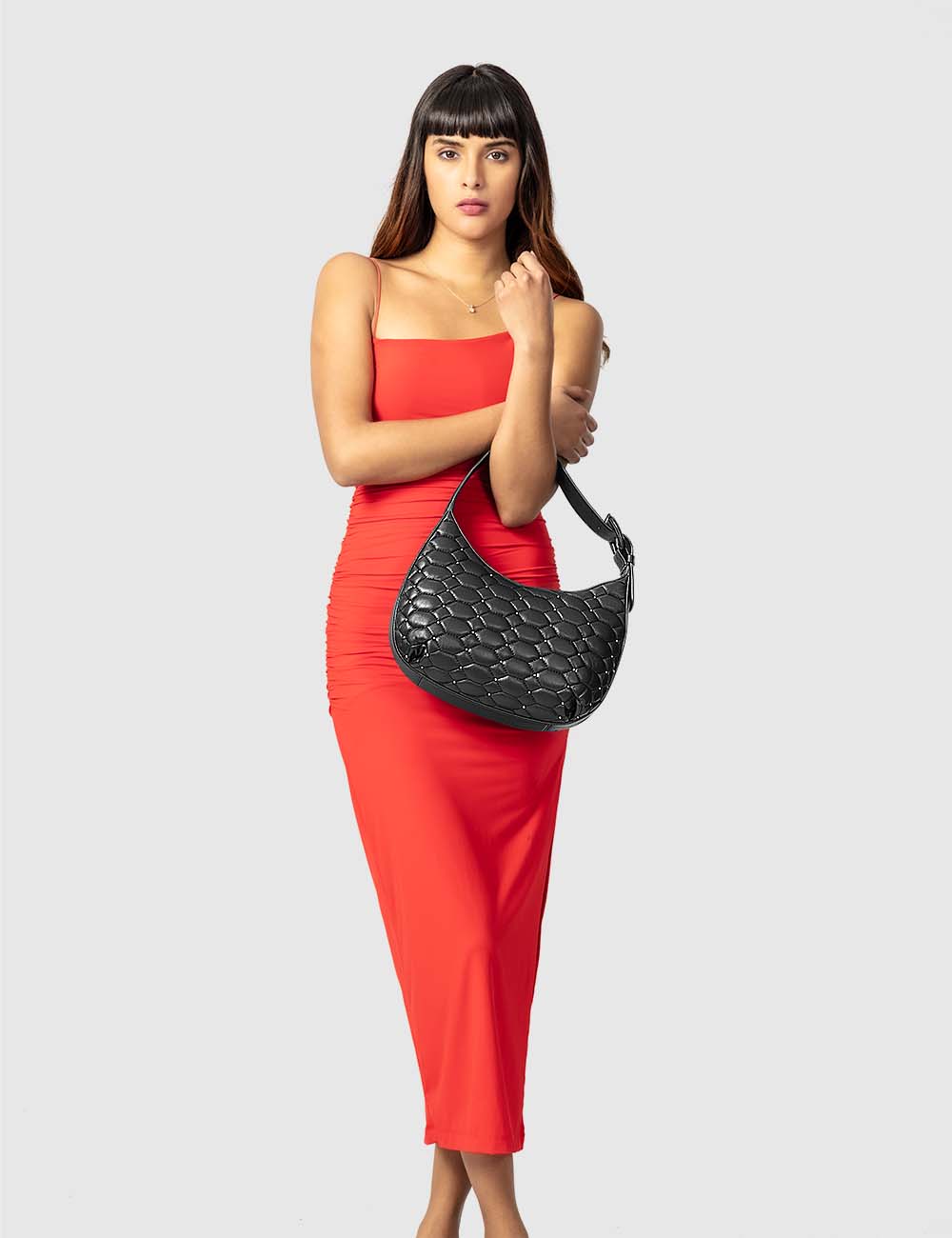 Romanza Hobo Bag, Black, large, image 3