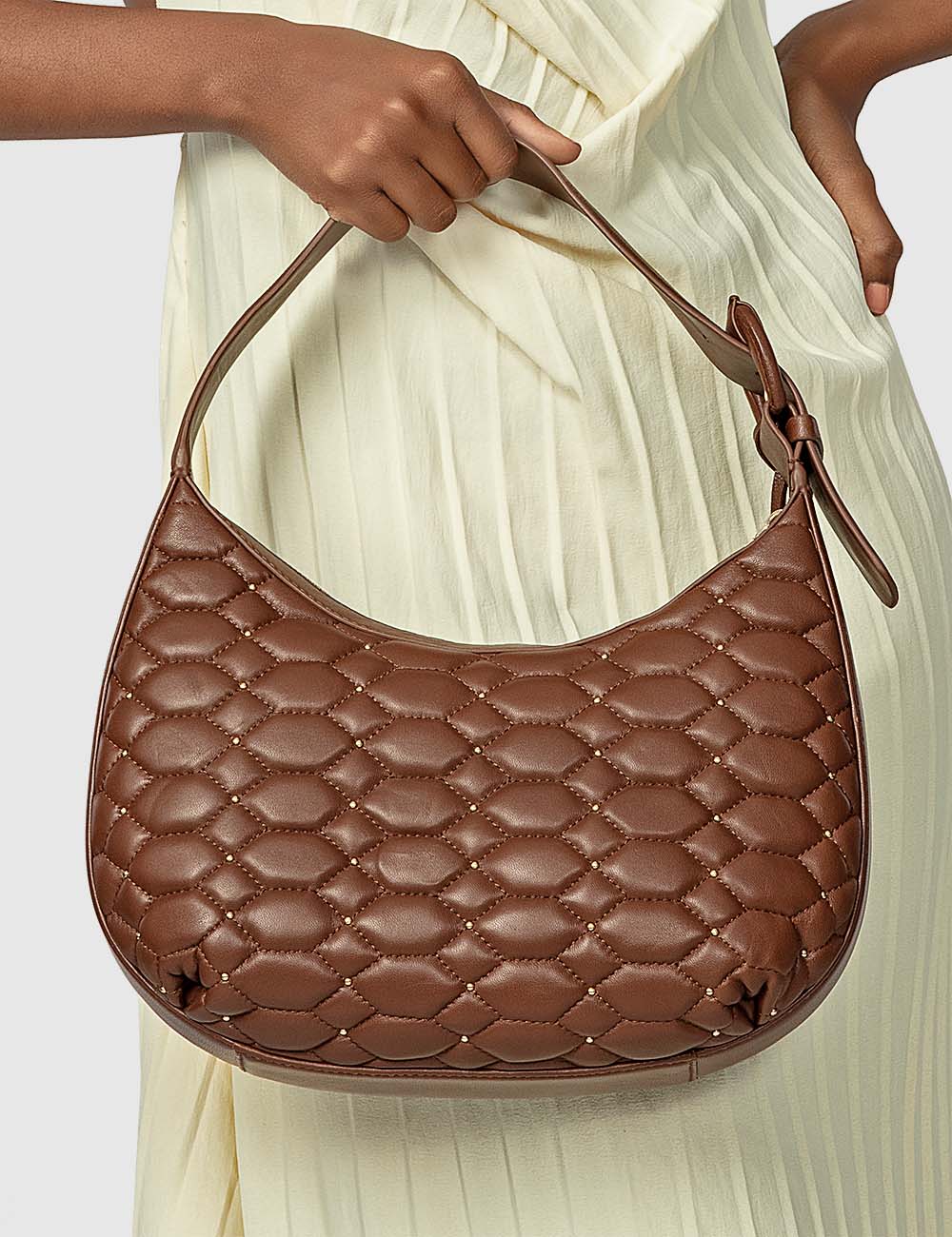 Romanza Hobo Bag, Cognac, large, image 5