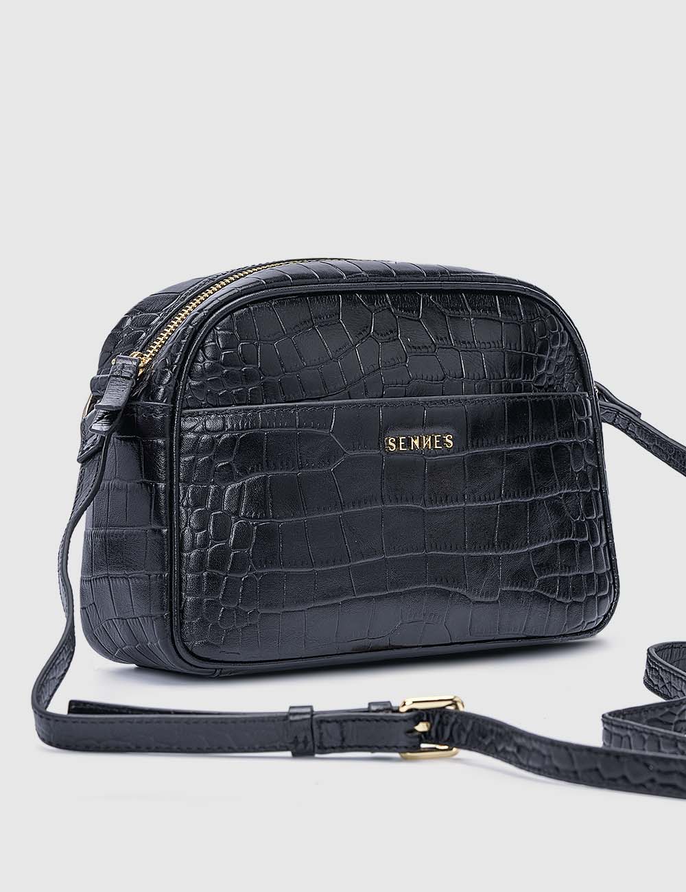 Fortuna Crossbody Bag, Black, large, image 4