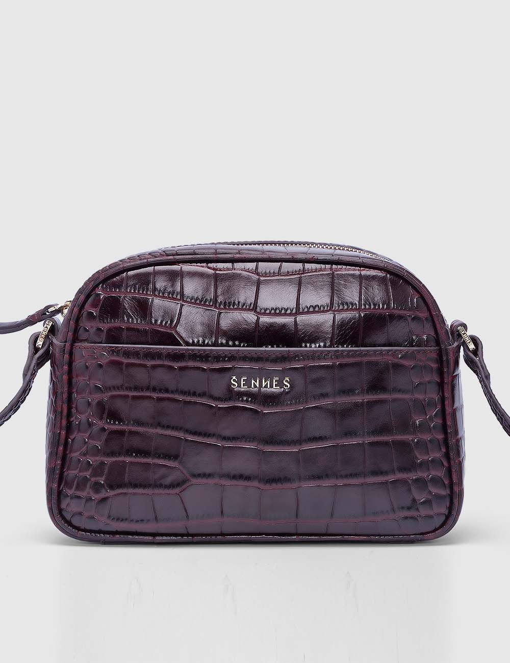 Fortuna Crossbody Bag, Burgundy, large, image 2