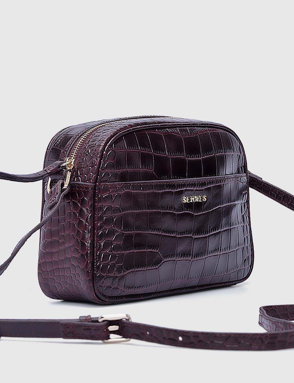 Fortuna Crossbody Bag, Burgundy, large, image 4