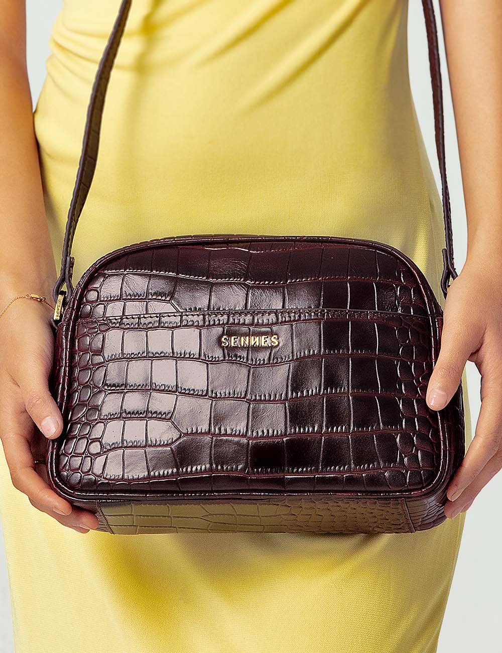 Fortuna Crossbody Bag, Burgundy, large, image 5