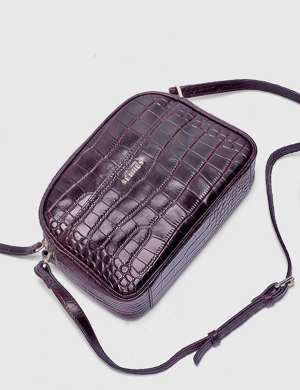 Fortuna Crossbody Bag, Burgundy, large, image 7