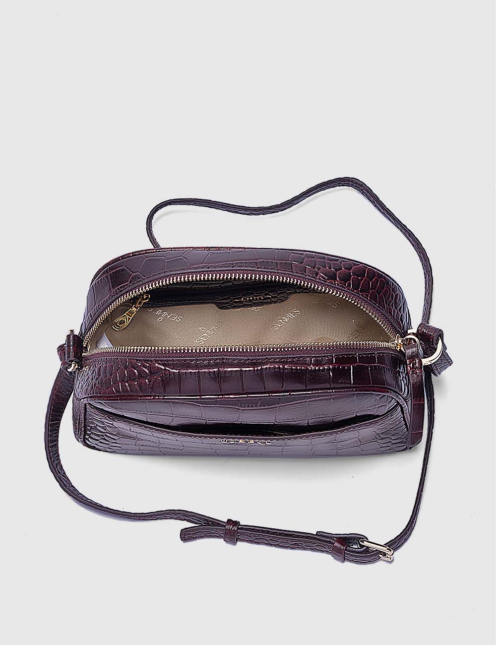 Fortuna Crossbody Bag, Burgundy, large, image 9